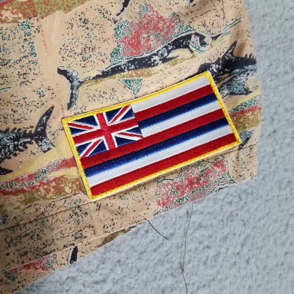 Vintage Kahala Swim Trunks Shorts Adult XL Hawaiian Fish Brief Lined Beach Tan - Picture 4 of 14